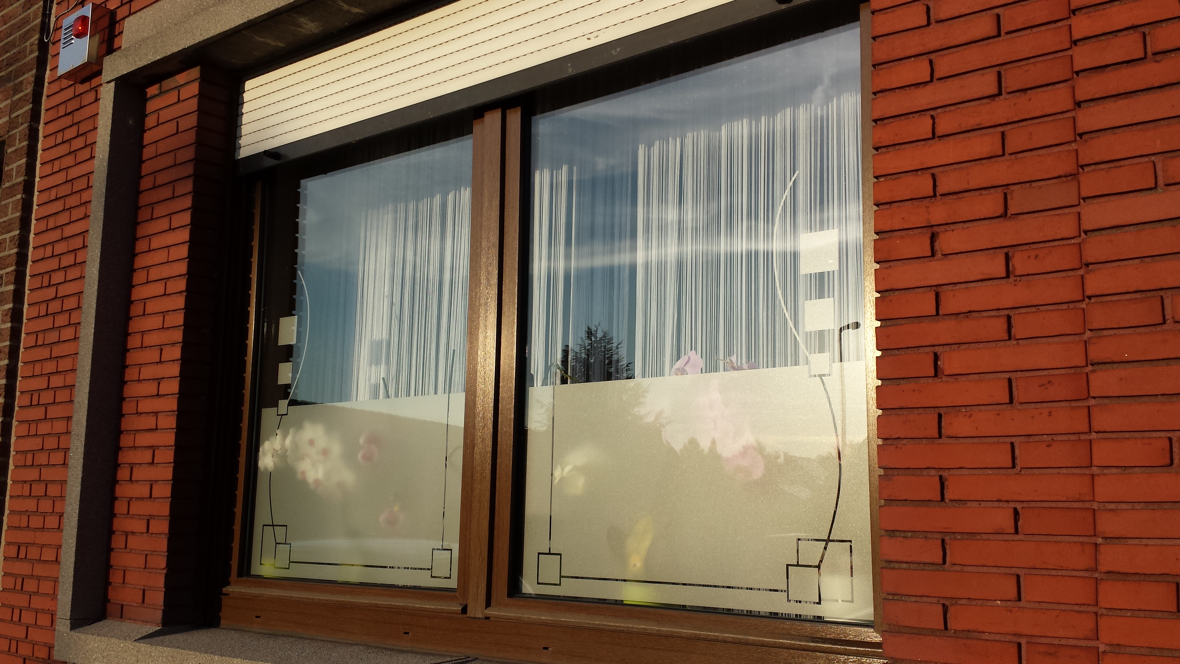 Sablage de vitres de douche